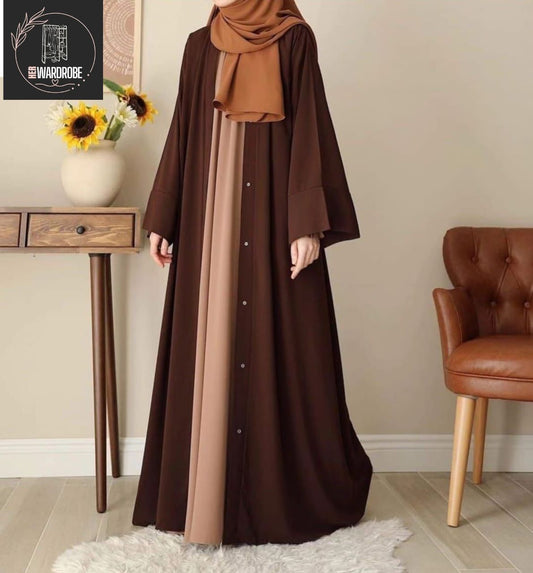 Chocolaty abaya with Inner Attached